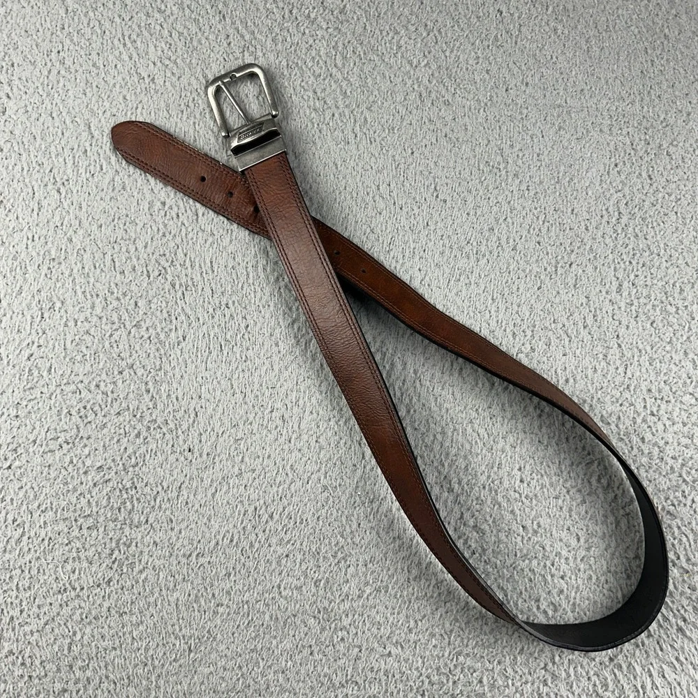 Dickies Belt Mens Size 38/95 Brown PU Coated Faux Leather Casual Workwear